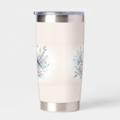 Bluebird Blossom Watercolor Serenity Thermobecher (Rechts)