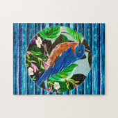 Bluebird Blue Barn Puzzle (Horizontal)