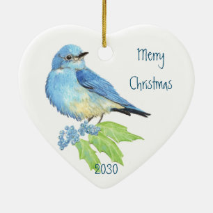 Bluebird Blue Bird Art Collection Keramik Ornament