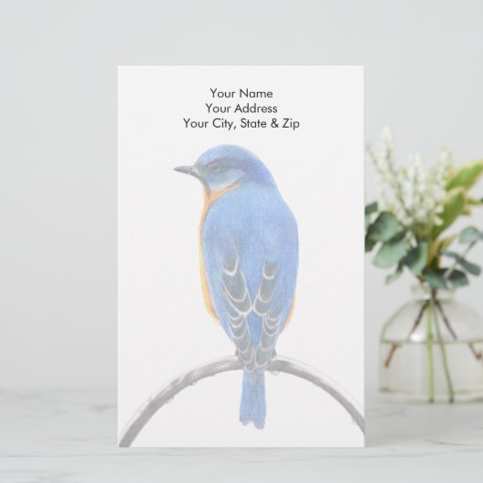 Bluebird Briefpapier (Stehend Vorderseite)