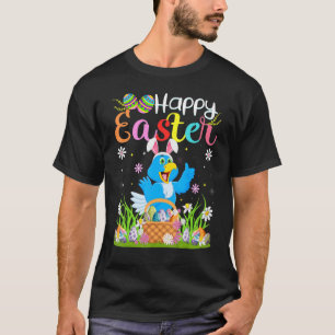 Bluebird Bunny Egg Jagd Bluebird Happy Oster T-Shirt