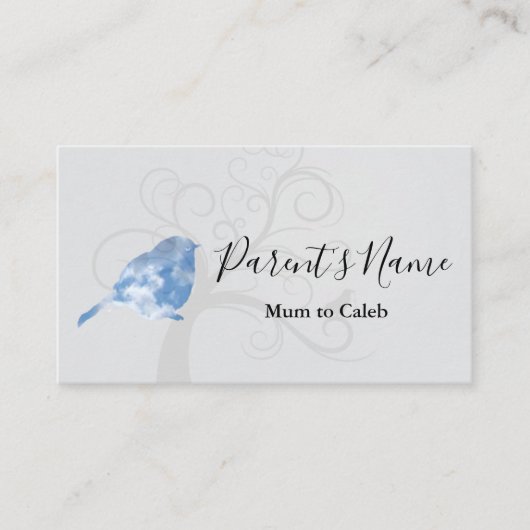 Bluebird Business Card Visitenkarte (Vorderseite)