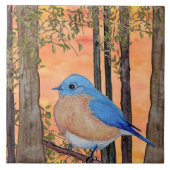 Bluebird Ceramic Tile, Large Fliese (Vorderseite)
