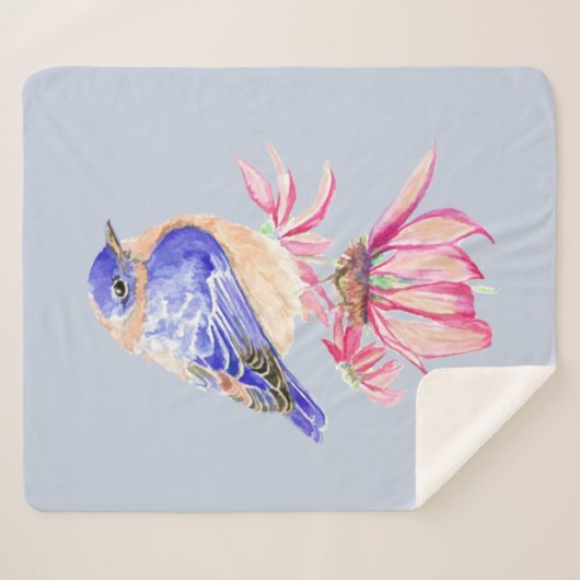 Bluebird Cone Garden Bird Sherpadecke (Vorderseite (Horizontal))