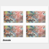 Bluebird Digital Art Rechteckiger Aufkleber (Blatt)