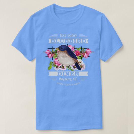Bluebird Diner T-Shirt (Design vorne)