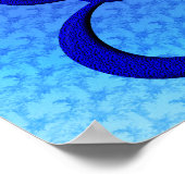 Bluebird Elegant Monogram Initial E Poster (Ecke)