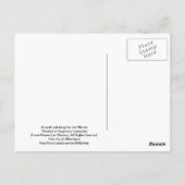 Bluebird - Erwarten Sie, dass gute Dinge geschehen Postkarte (Rückseite)