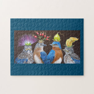 Bluebird-Family-Puzzle Puzzle
