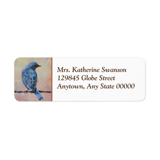 Bluebird Fine Art Rückgabeadresse (Vorne)