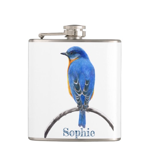 Bluebird Flachmann (Vorderseite)