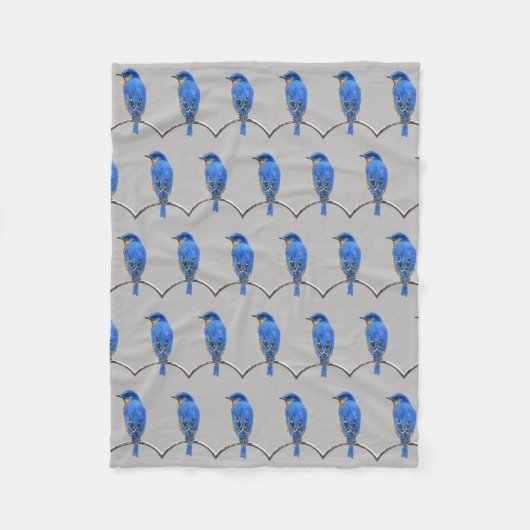 Bluebird Fleecedecke (Vorderseite)