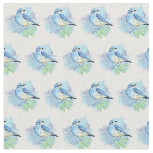 Bluebird Garden Stoff (Nahaufnahme)