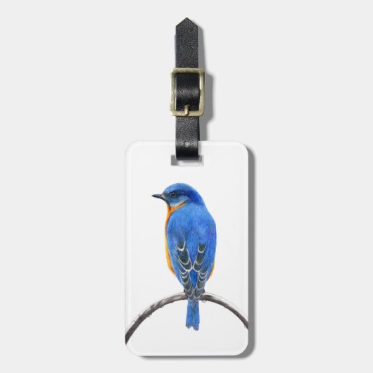 Bluebird Gepäckanhänger (Vorderseite vertikal)