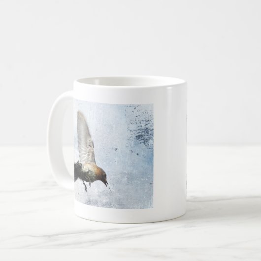 Bluebird Grunge Kaffeetasse (Vorderseite Links)