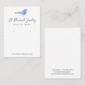 Bluebird Handmade Schmuck Earring Display Visitenkarte (Vorne/Hinten)