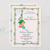 Bluebird Happiness Einladung (Vorne/Hinten)