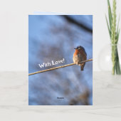 Bluebird Happy Fotografy Geburtstag Karte (Rückseite)