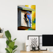 Bluebird Haven Füttre die Babys Poster (Heimbüro)