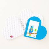Bluebird Heart Notebook von Liebe Cheri Notizblock (Innenseite)