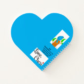 Bluebird Heart Notebook von Liebe Cheri Notizblock (Rückseite)
