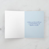 Bluebird Herbst lässt glücklich Geburtstag Karte (Innenseite)