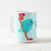 Bluebird - Heute ist ein wirklich guter Tag! Kaffeetasse (Vorderseite Links)