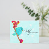 Bluebird - Heute ist ein wirklich guter Tag Postkarte (Stehend Vorderseite)