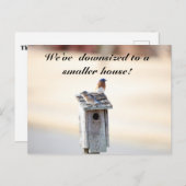 Bluebird House - Funny Change Address Postcard Postkarte (Vorne/Hinten)
