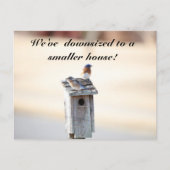 Bluebird House - Funny Change Address Postcard Postkarte (Vorderseite)