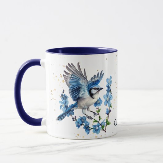 Bluebird im Frühling Tasse (Links)