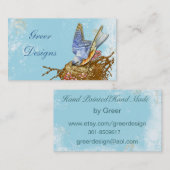 Bluebird im Nest Business Visitenkarte (Vorne/Hinten)