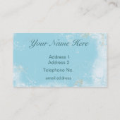 Bluebird im Nest Business Visitenkarte (Rückseite)