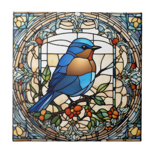 Bluebird-Imitate: Glass Blue Bird Fliese