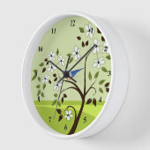 Bluebird in Baumlandschaftsuhren Uhr (Winkel)