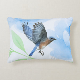 Bluebird In Flight Pillow Dekokissen