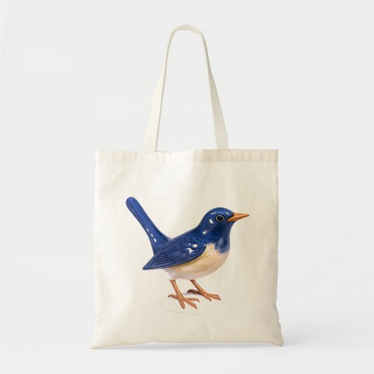 Bluebird-Leinwand Tragetasche (Vorne)