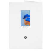 Bluebird-Malerei - Original Bird Art (Hinten)