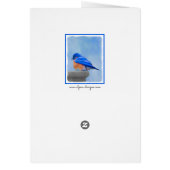 Bluebird-Malerei - Original Bird Art (Hinten)