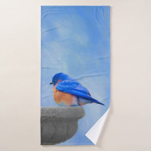 Bluebird-Malerei - Original Bird Art Badhandtuch Set (Badehandtuch)