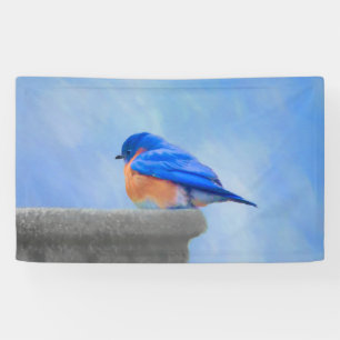 Bluebird-Malerei - Original Bird Art Banner
