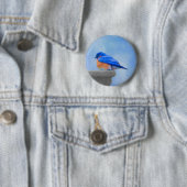 Bluebird-Malerei - Original Bird Art Button (Beispiel)