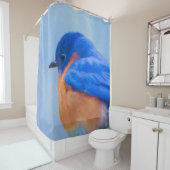 Bluebird-Malerei - Original Bird Art Duschvorhang (Beispiel)