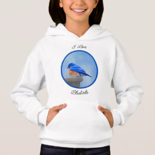 Bluebird-Malerei - Original Bird Art Hoodie