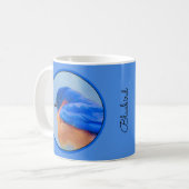 Bluebird-Malerei - Original Bird Art Kaffeetasse (Vorderseite Links)