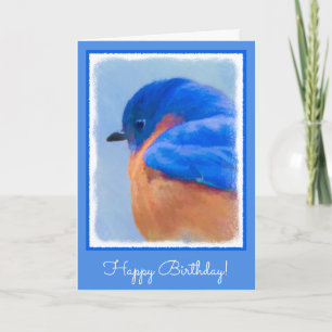 Bluebird-Malerei - Original Bird Art Karte