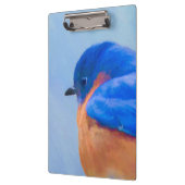 Bluebird-Malerei - Original Bird Art Klemmbrett (Links)