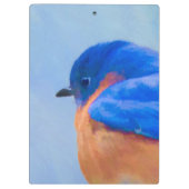 Bluebird-Malerei - Original Bird Art Klemmbrett (Rückseite)