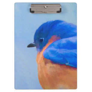 Bluebird-Malerei - Original Bird Art Klemmbrett