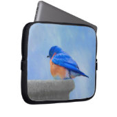 Bluebird-Malerei - Original Bird Art Laptopschutzhülle (Vorne Rechts)